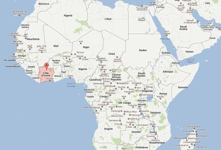 Ivory Coast Map Map Of Ivory Coast Africa 